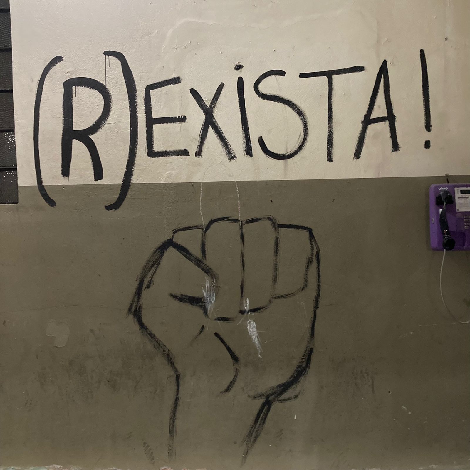 A resistência nas paredes da Ocupação 
