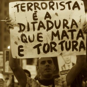 Democracia em risco protesto